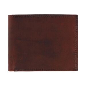 CTM Men's Pull Up Leather Bifold Wallet with Coin Pocket